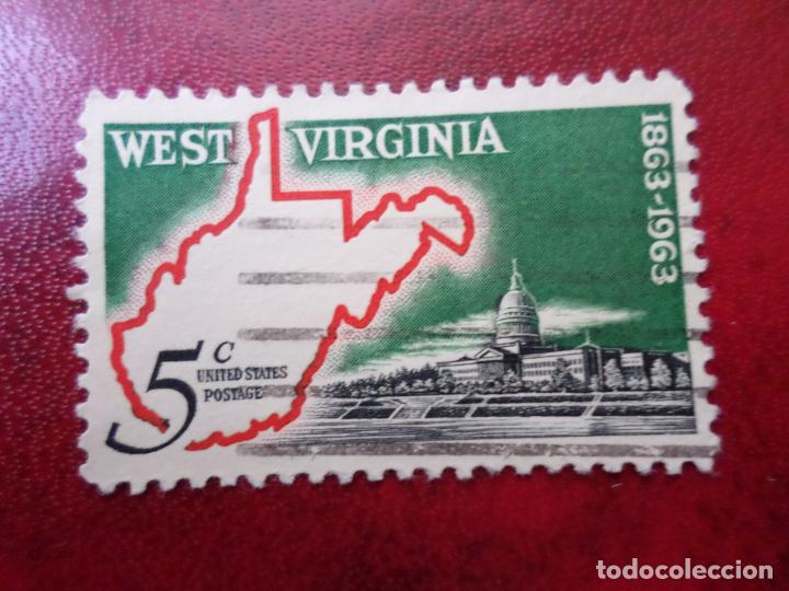 Briefmarken: -estados unidos, 1963, centenario del estado de virginia, Yvert 746
