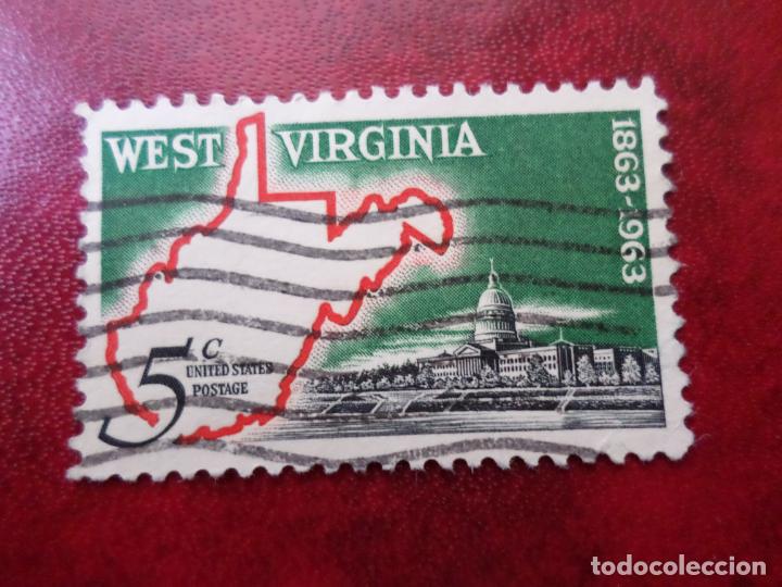 Briefmarken: -estados unidos, 1963, centenario del estado de virginia, Yvert 746