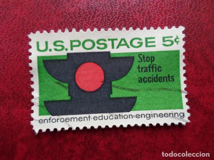 Sellos: -estados unidos, 1965, seguridad en el trafico, Yvert 789