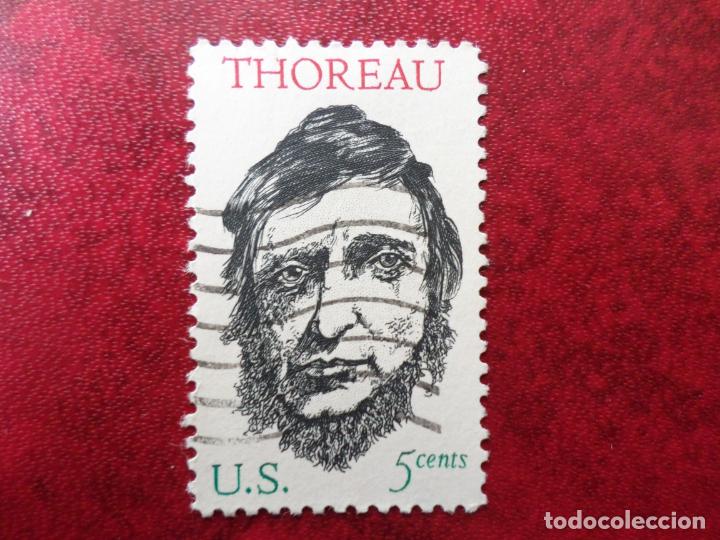 Stamps: -estados unidos, 1967, 150 aniv.nacimiento de henri david thoreau, Yvert 830