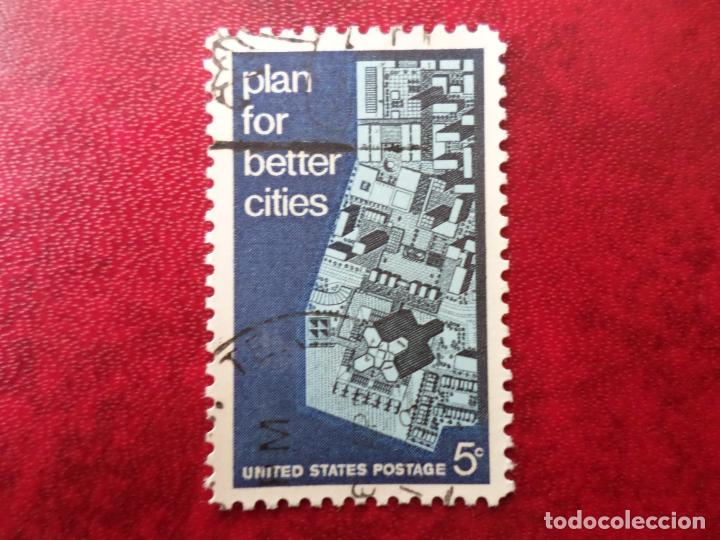 Stamps: -estados unidos, 1967, conferencia internacional sobre el plan de urbanismo, Yvert 837