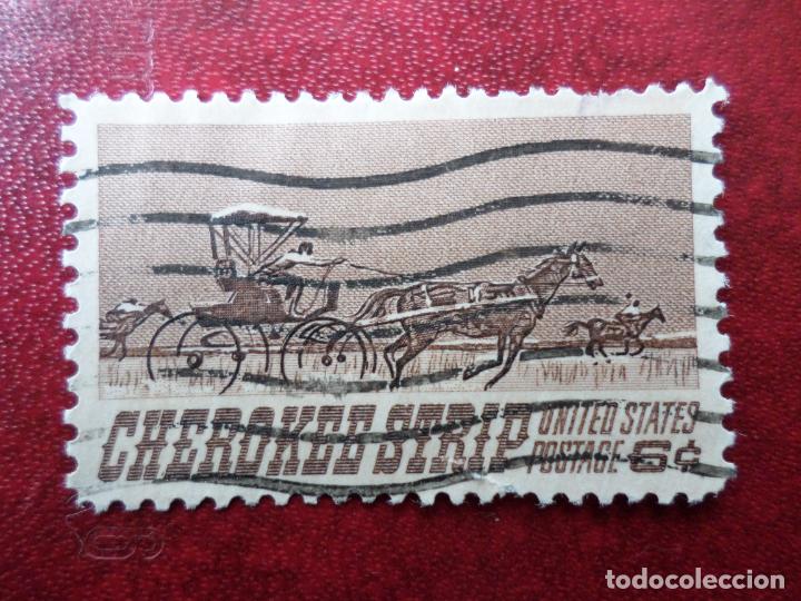 Stamps: -estados unidos, 1968, 75 aniversario apertura del territorio cherokee a los colonos, Yvert 863