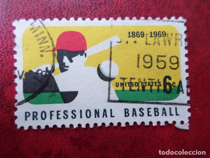 Stamps: -estados unidos, 1969, centenario del beisbol profesional, Yvert 883