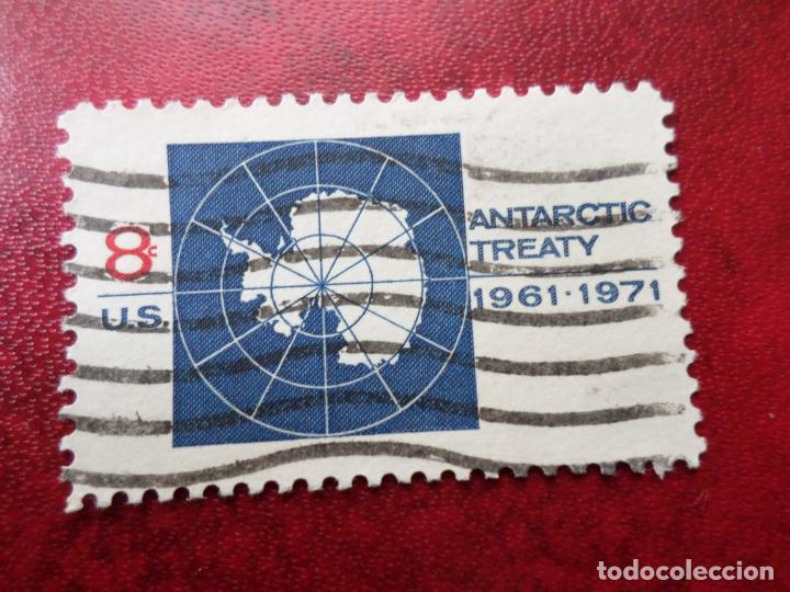 Stamps: -estados unidos, 1971, 10 aniversario del tratado sobre la antartida, Yvert 924