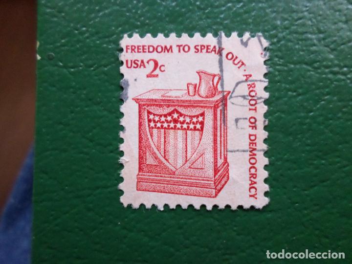 Stamps: -estados unidos, 1977, libertad de expresarse en una tribuna, Yvert 1181