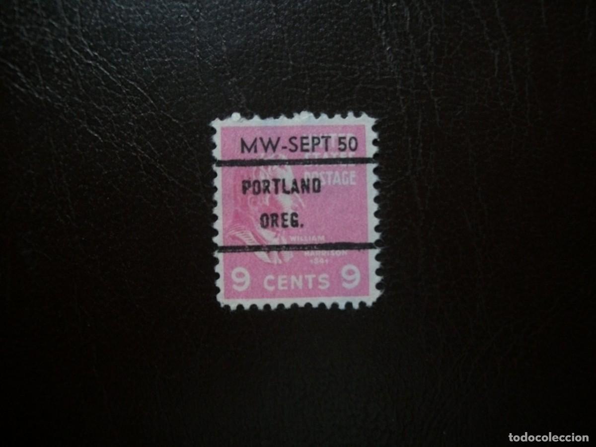 Briefmarken: /23.10/-ESTADOS UNIDOS-9 C. PRE MATASELLADO-PORTLAND / OREGON