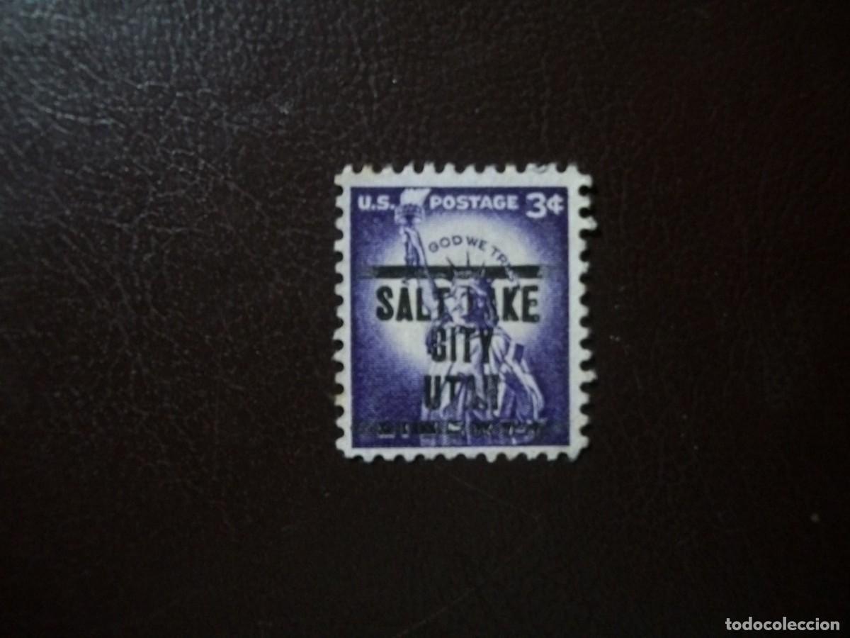 Briefmarken: /23.10/-ESTADOS UNIDOS-3 C. PRE MATASELLADO-SALT LIKE CIRY / UTAN