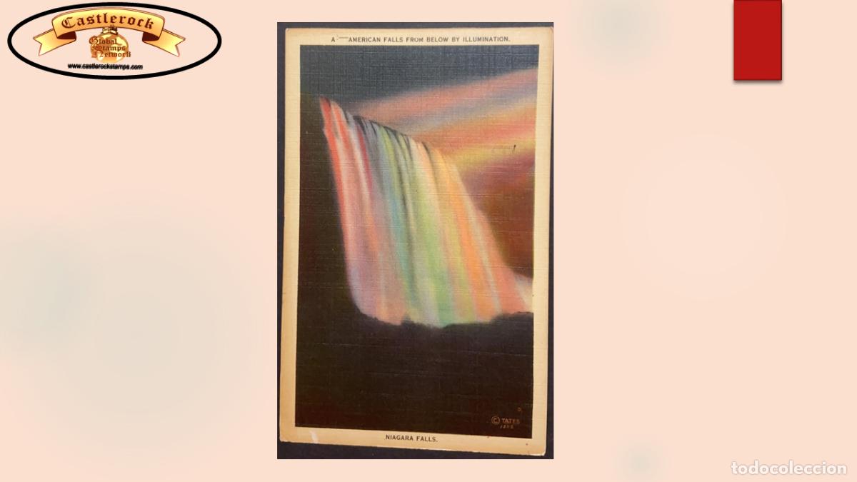 Briefmarken: O) UNITED STATES, USA, FALLS HYDRAULIC, ENERGY, NIAGARA FALLS, AMERICAN FALLS FROM BELOW&nbsp; VY ILLUMIN