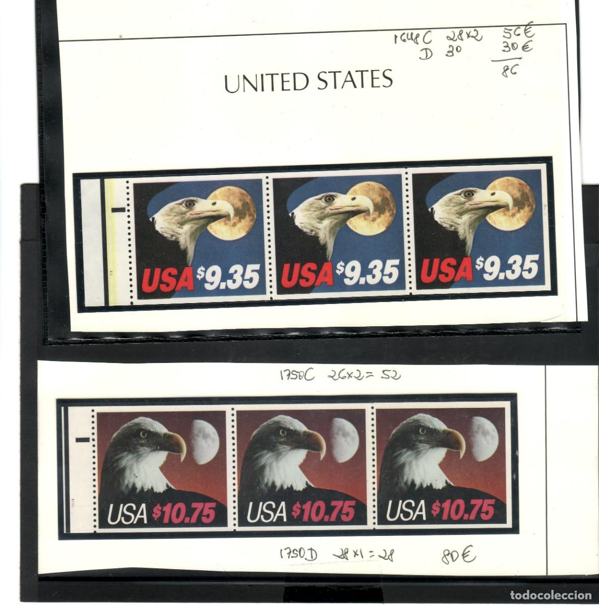 Sellos: E S T A D O S U N I D O S 6 SELLOS PROCEDENTES DE CARNET -TEMA FAUNA