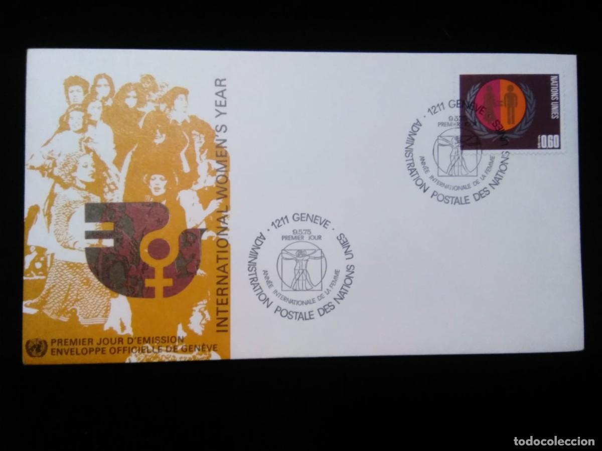 Francobolli: J) 1975 UNITED NATIONS, INTERNATIONAL WOMENS YEAR, FDC