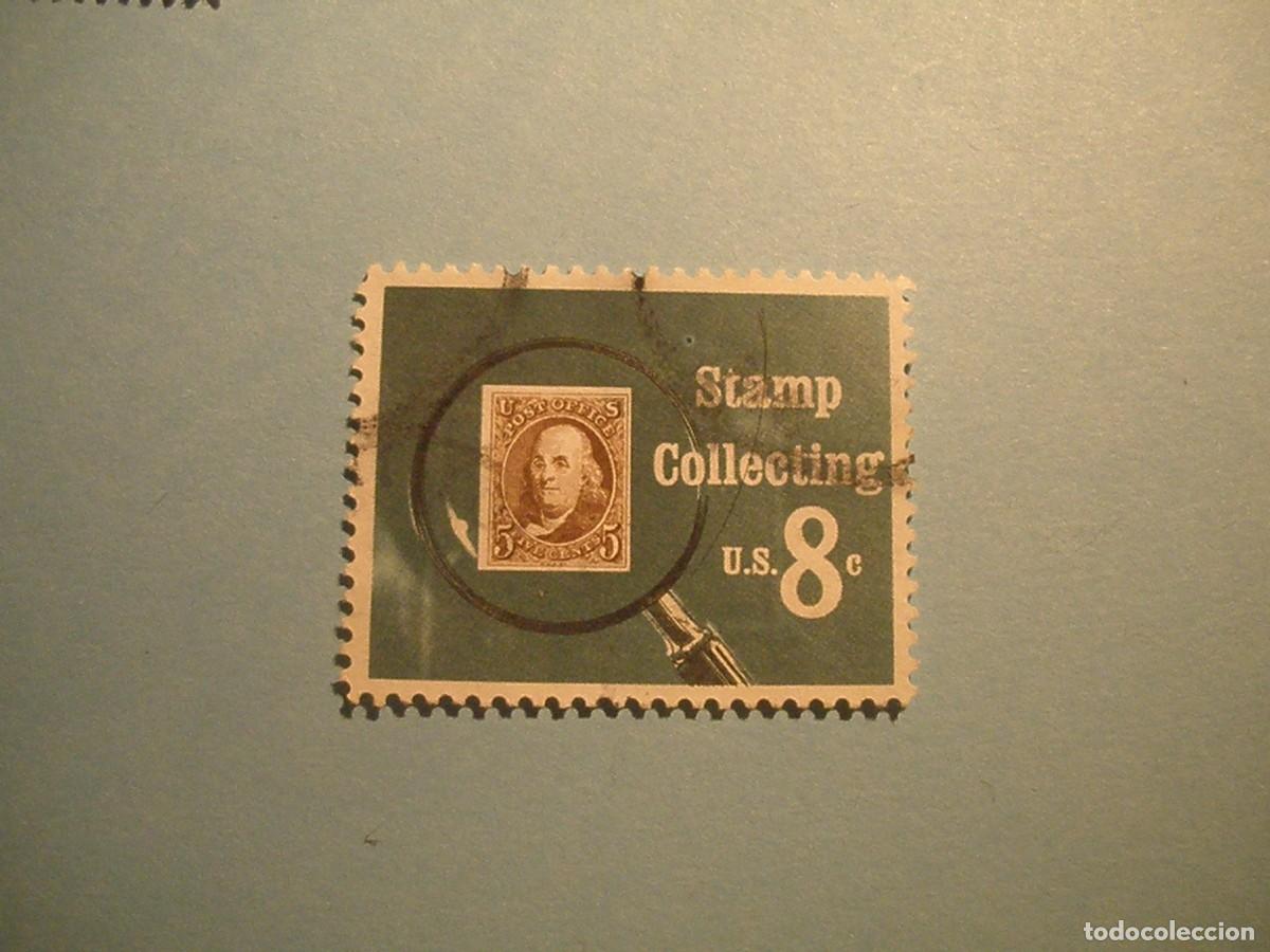 Francobolli: ESTADOS UNIDOS 1972 - BENJAMIN FLANKLIN - Filatelia - EE. UU. No. 1 bajo lupa.