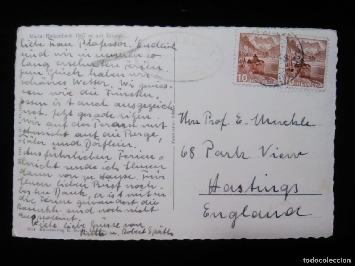 Francobolli: J) 1966 SWITZERLNAD, LANDSCAPE, PAIR, POSTCARD, CIRCULATED COVER, FROM, SWITZERLAND TO ENGLAND