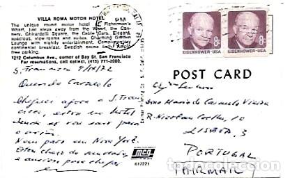 Sellos: Estados Unidos & San Francisco,Villa Roma, El famoso Round Motor Hotel, Lisboa 1972 (887)