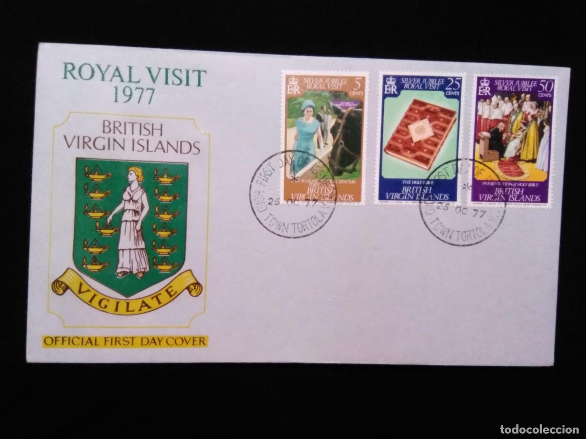Briefmarken: J) 1977 BRITISH VIRGIN ISLANDS, VIGILATE, HORSE, BOOK, MULTIPLE STAMPS, FDC