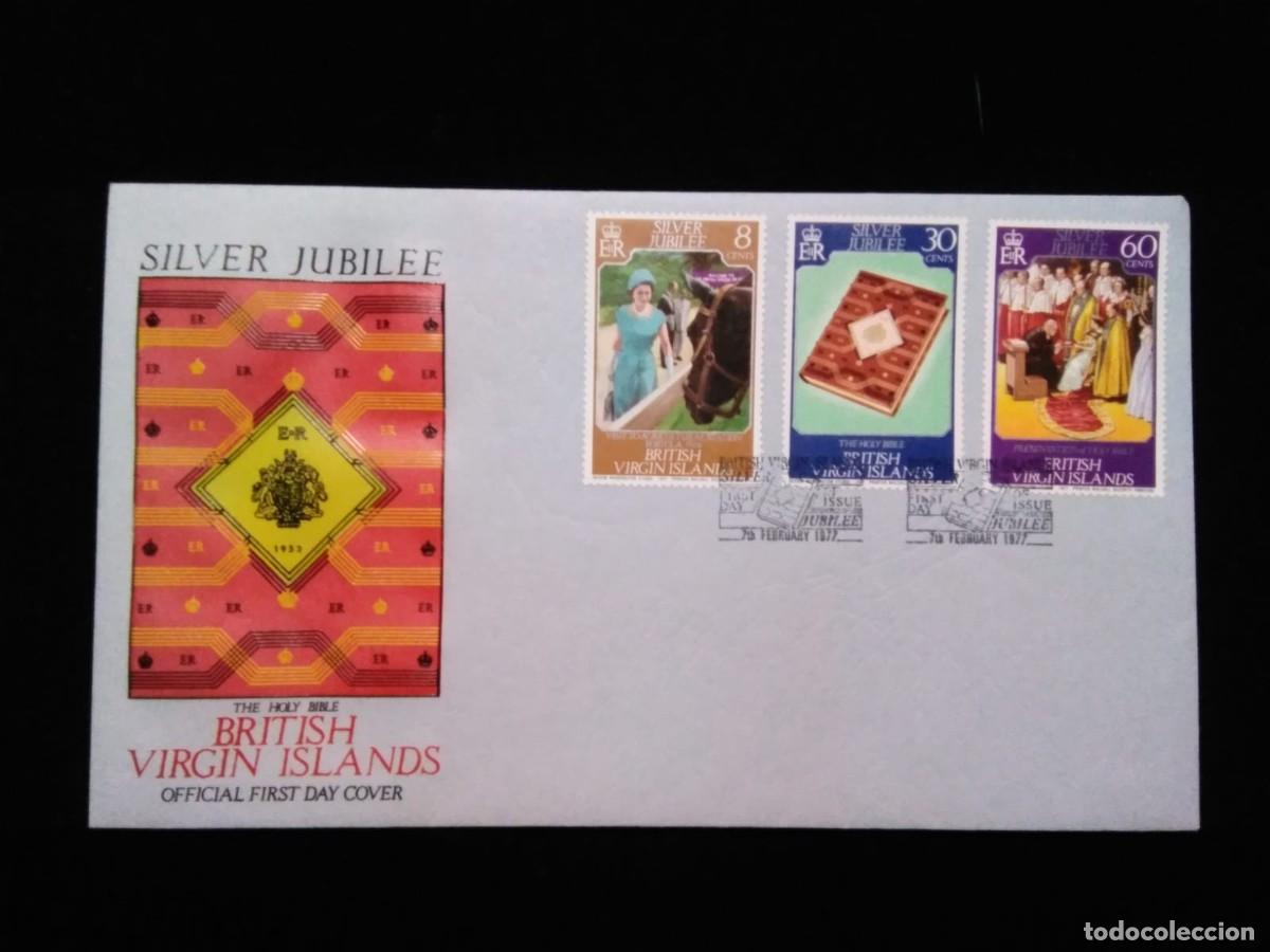 Briefmarken: J) 1977 BRITISH VIRGIN ISLANDS, VIGILATE, HORSE, BOOK, MULTIPLE STAMPS, FDC