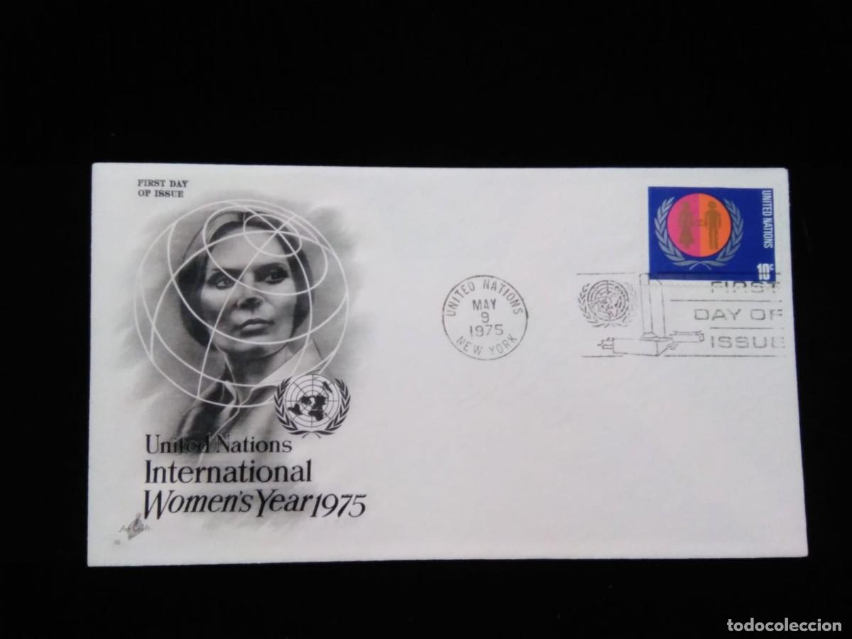 Briefmarken: J) 1975 UNITED NATIONS, INTERNATIONAL WOMENS YEAR, FDC