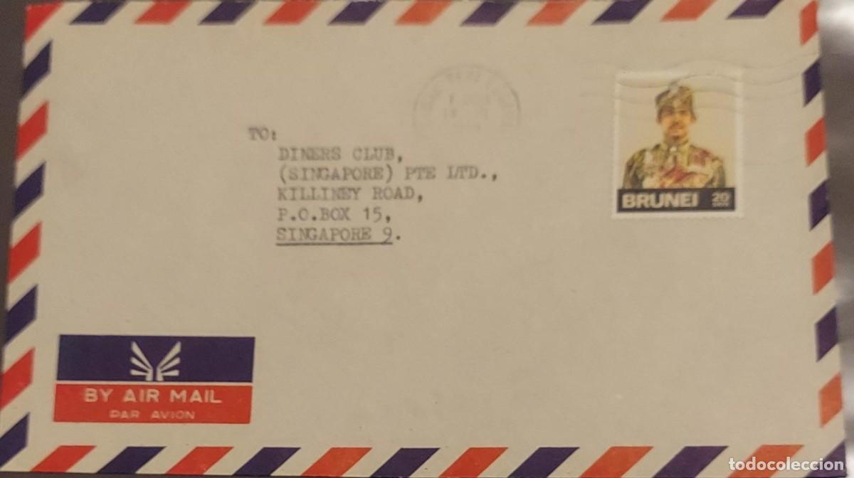 Sellos: J) 1999 BRUNEI. SOLDIER, AIRMAIL, CIRCULATED COVER, FROM BRUNEI TO SINGAPORE