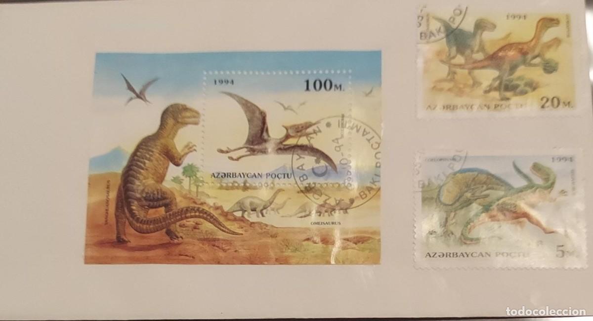 Sellos: J) 1994 AZERBAIYAN, DINOSAURS, MULTIPLE STAMPS, XF
