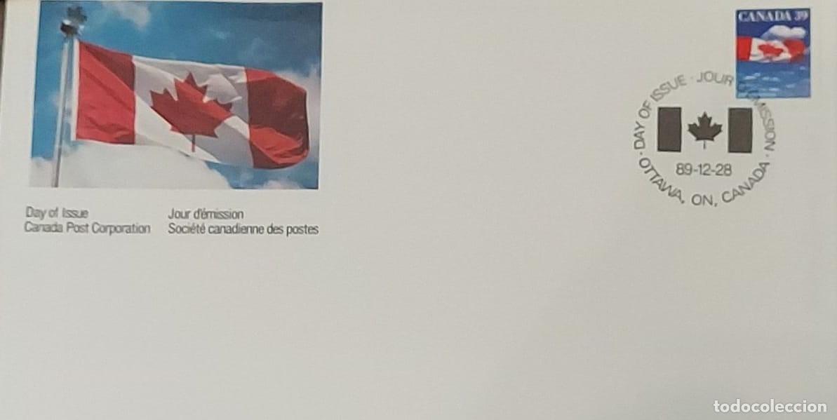Sellos: J) 1928 CANADA, FLAG, FDC - Foto 1