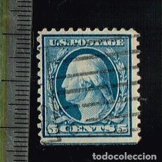 Sellos: 1917/19 SELLO ESTADOS UNIDOS GEORGE WASHINGTON 5 CENTS AZUL OSCURO / DARK BLUE MATASELLADO REF. 36