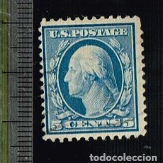 Sellos: 1917/19 SELLO ESTADOS UNIDOS GEORGE WASHINGTON 5 CENTS AZUL OSCURO / DARK BLUE MATASELLADO REF. 41