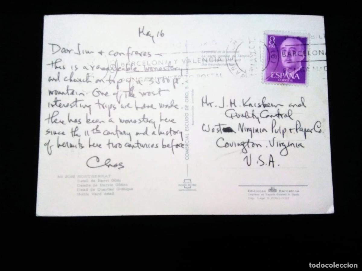 Stamps: J) 1916 SPAIN, POSTCARD, AIRMAIL, CIRCULATED COVER, FROM SPAIN TO USA