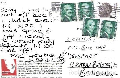 Francobolli: Estados Unidos & Worth Avenida 5th Avenida del Sur, Palm Springs a Bahamas (79)