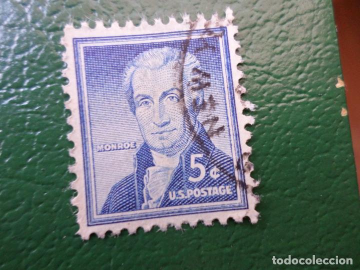 Sellos: +estados unidos, 1954, j. monroe, Yvert 590