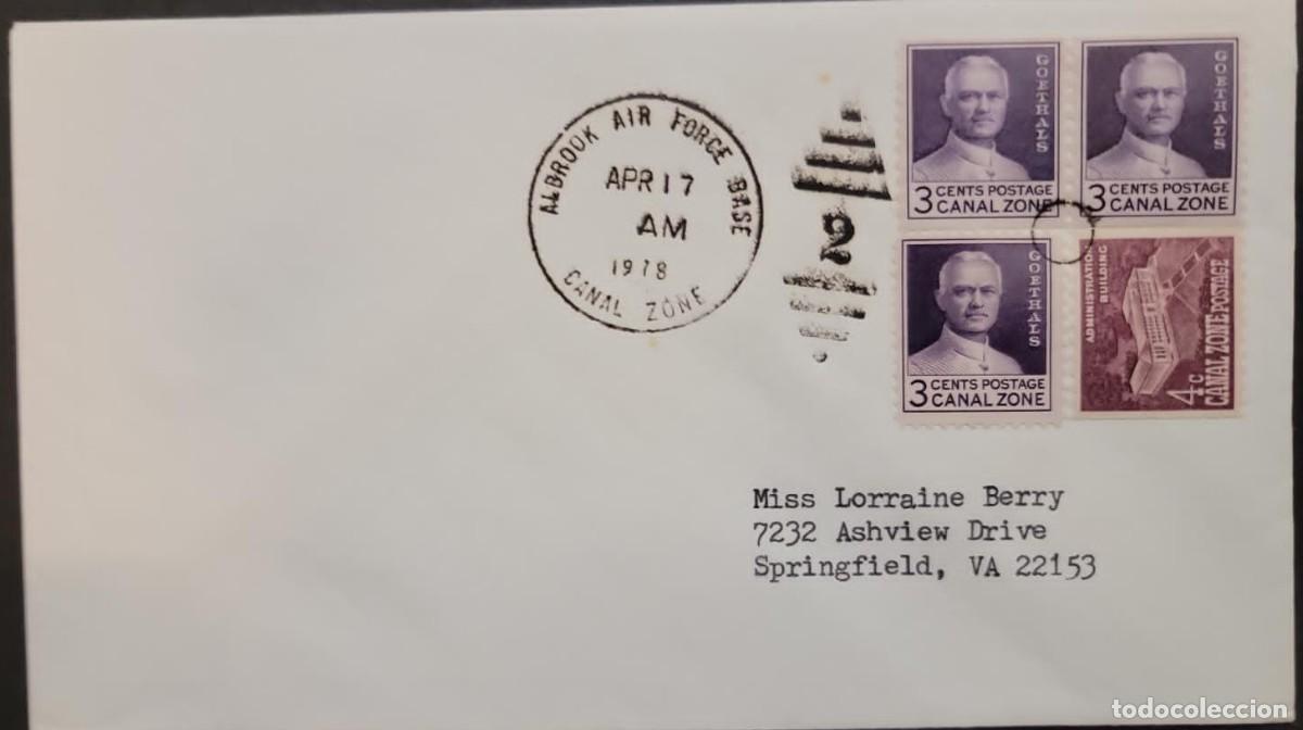 Timbres: SB) 1978 CANAL ZONE, ALBROOK AIR FORCE BASE, GENERAL GEORGE WASHINGTON GOETHALS, ADMINISTRATION BUIL