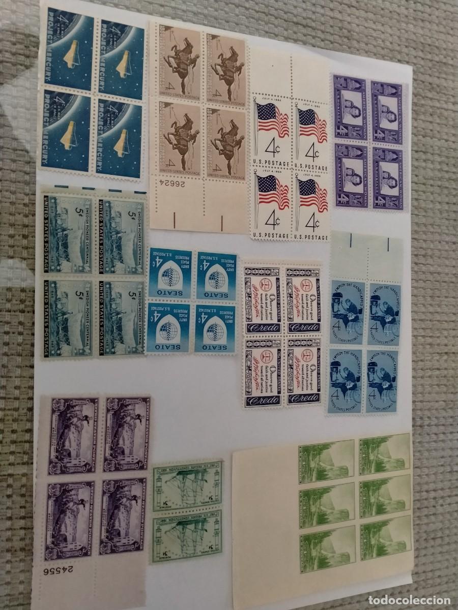 Timbres: sellos estados unidos-antiguos bloques etc