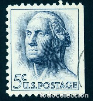 Timbres: Estados Unidos. Busto de Washington. 1962-63. YT-741. (No Listado). Usado sin charnela.