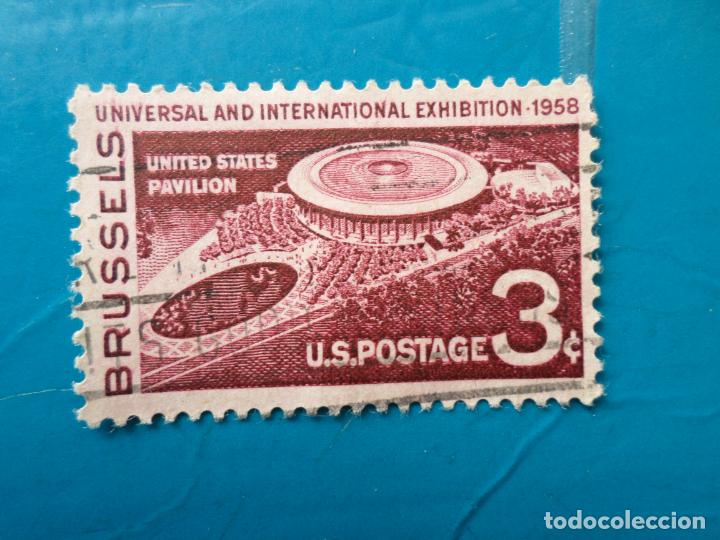 Selos: -estados unidos, 1958, exposicion de bruselas, Yvert 638