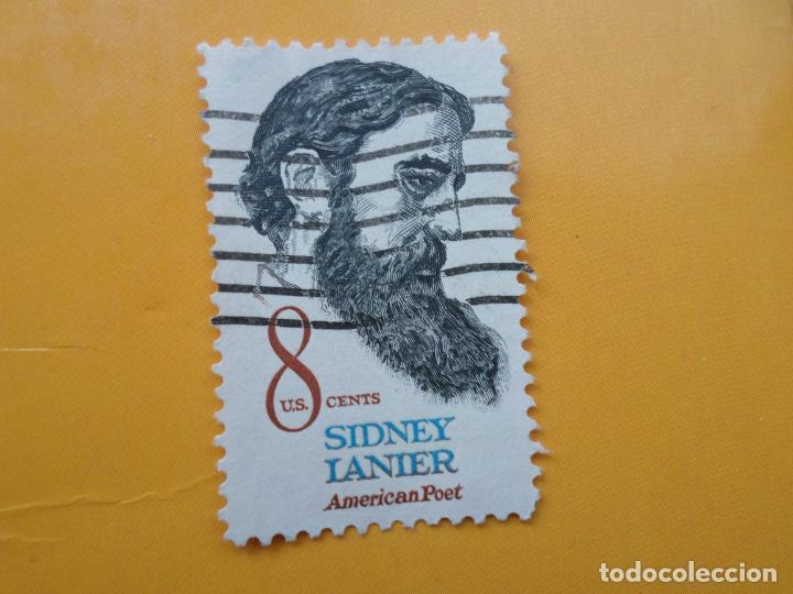 Timbres: -estados unidos, 1972, sidney lanier, Yvert 944
