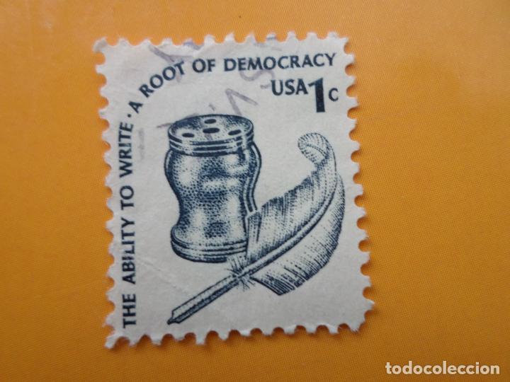 Timbres: -estados unidos, 1977, libertad de escritura, Yvert 1180