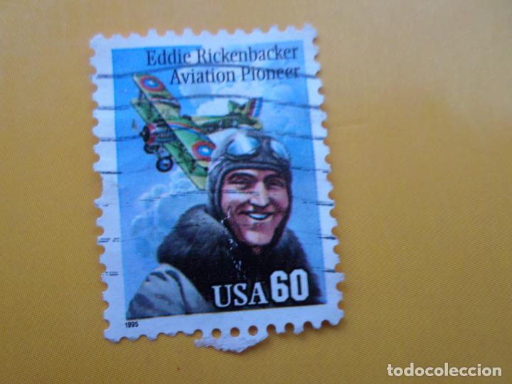 Timbres: -estados unidos, 1995, homenaje a eddie rickenbacker, Yvert 2441