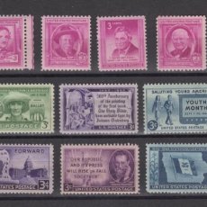 Sellos: USA 1946 / 1952 UNITED STATES 14 UNITS WITH GUM MNH** SUPERB. Lote 400968524