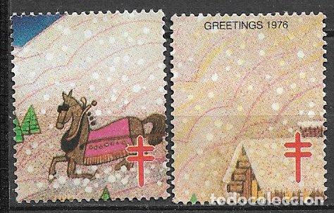 Sellos: VI&Ntilde;ETAS, Protuberculosos, EEUU 1976 (*) - Foto 1