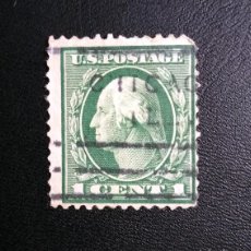 Sellos: RARE STAMP OF GEORGE WASHINGTON - GREEN - 1 CENT. CONDITION AS SEEN IN THE PICTURE.