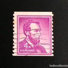Sellos: RARE STAMP OF ABRAHAM LINCOLN - 1954. CONDITION AS SEEN IN THE PICTURE.