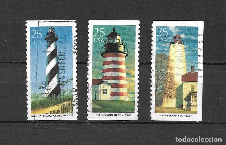 Sellos: faros de EE.UU. a&ntilde;o 1990 - Foto 1
