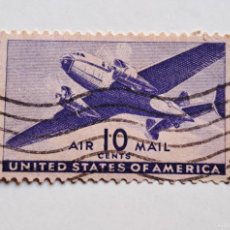 Sellos: 1941 UNITED STATES OF AMERICA AIR MAIL 10 CENTS SELLO STAMP