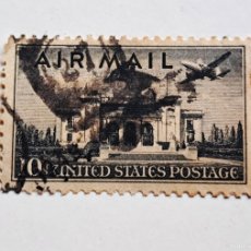 Sellos: 1947 UNITED STATES OF AMERICA AIR MAIL 10 CENTS SELLO STAMP