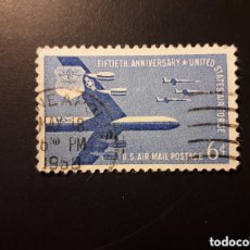 Sellos: ESTADOS UNIDOS YVERT A-49 SERIE COMPLETA USADA 1957 AVIONES B-52 Y F-104 PEDIDO MÍNIMO 3€