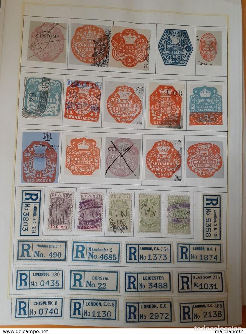 Briefmarken: Stamps : rare lot de timbres &rdquo; revenue Stamps et Patent &rdquo; ,et vignettes Recommand&egrave; ; le tout 100 pi&egrave;