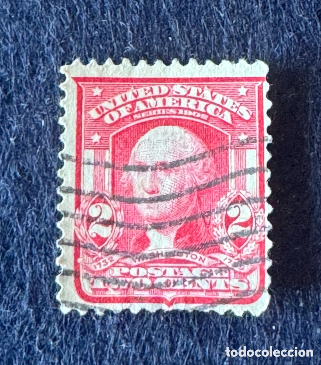 Stamps: UNITED STATES, WASHINGTON, 2 CENTS, A&Ntilde;O 1903.