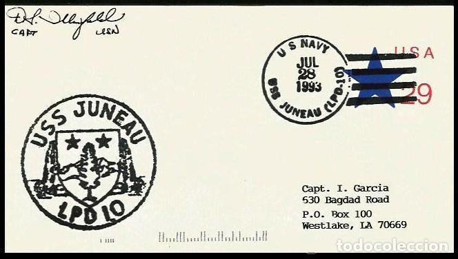 Sellos: USA TRANSPORTE ANFIBIO USS JUNEAU LPD-10 FIRMADO