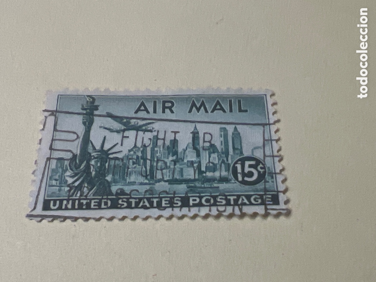 Sellos: Z70. SELLO UNITED STATES OF AM&Eacute;RICA 15c AIR MAIL