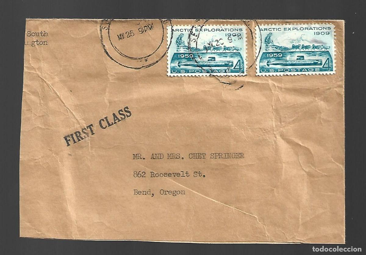 Sellos: ARTIC EXPLORATIONS US POSTAGE TO OREGON FIRST CLASS MAIL EEUU - Foto 1