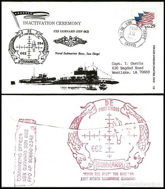Sellos: USA INACTIVACION SUBMARINO NUCLEAR USS GURNARD SSN-662