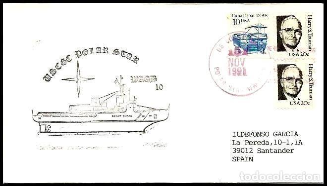 Sellos: USA 1991 ROMPEHIELOS USCGC POLAR STAR